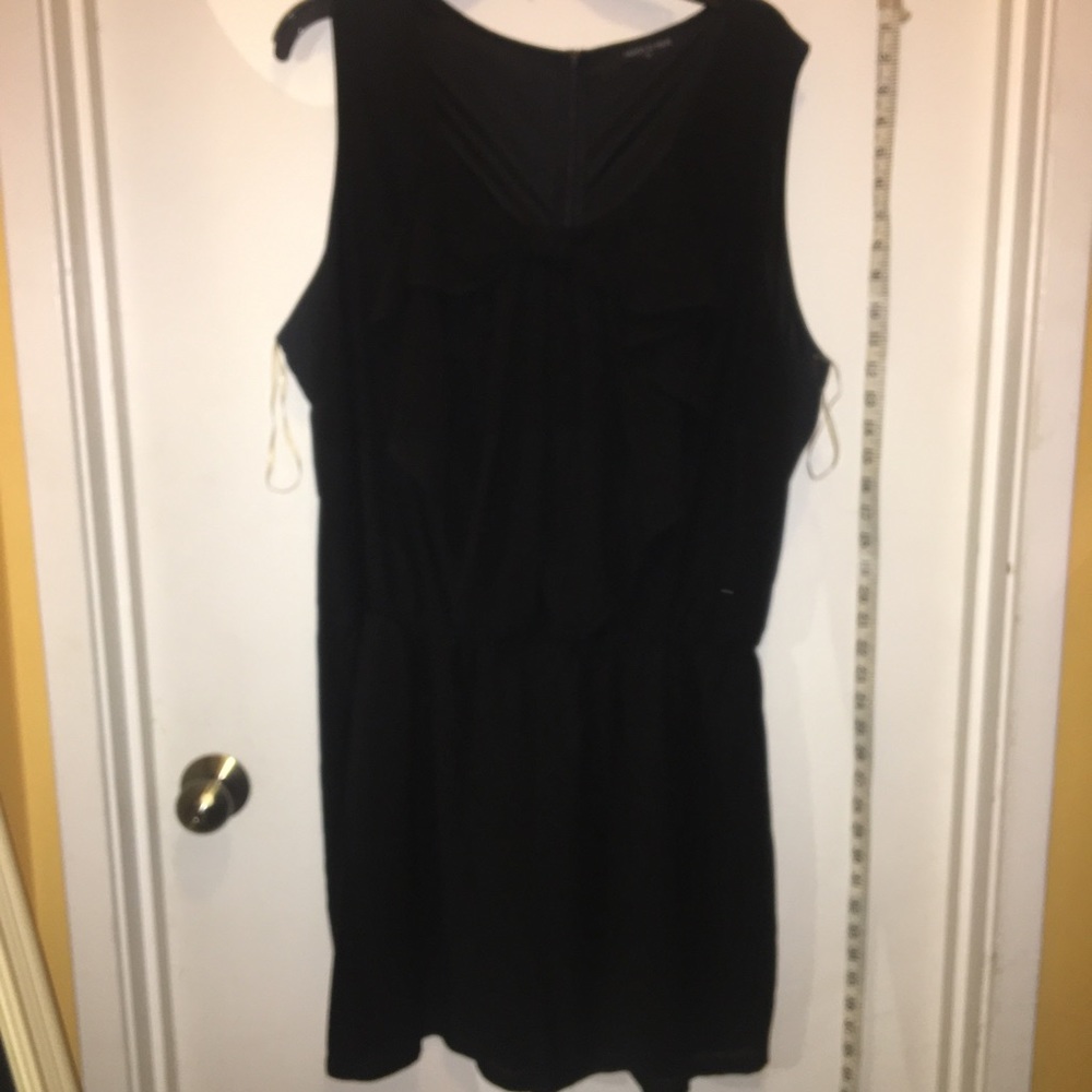 Black sleeveless romper